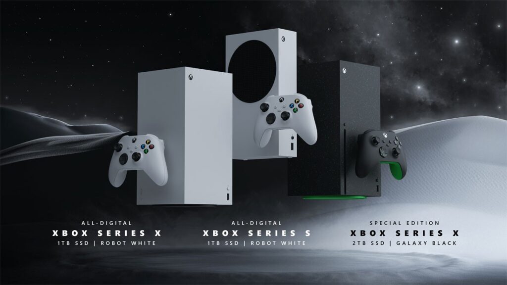 xbox-series-x-s-galaxy-black-robot-white-novos-modelos-xbox-games-showcase-1024x576 O Efeito GTA 6: Por Que Você Vai Ter que Mudar de Console (ou PC) Até Novembro de 2026
